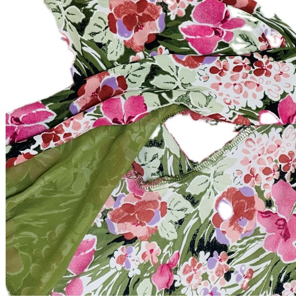 ๐๐ธ DRESS FORUM Floral Wrap Maxi Dress | Fairycore Romance | Womenโs M - Picture 3 of 7